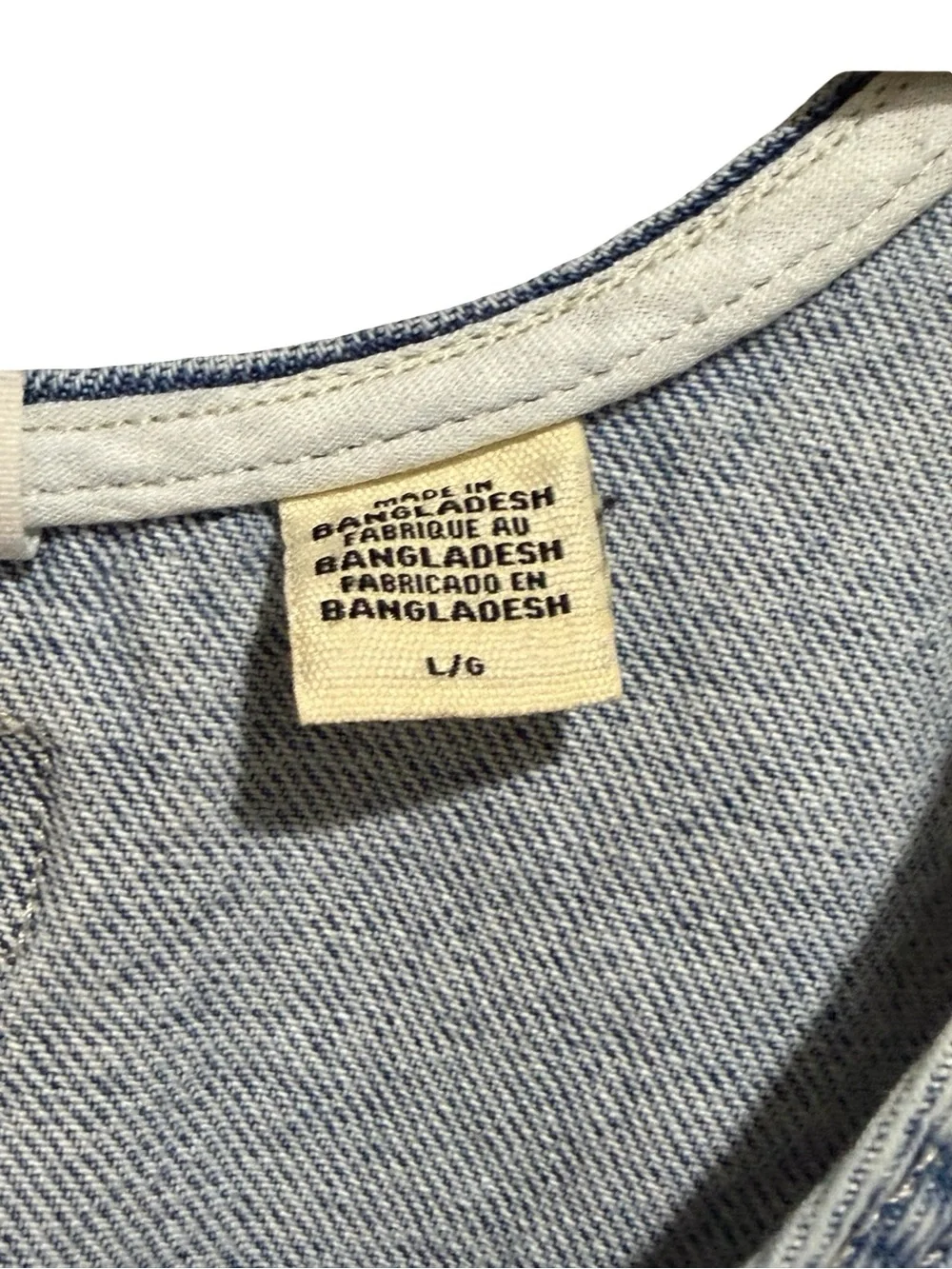 🌟 Levi's Tuli Denim Mini Dress Size Large‎ Blue Jean Dress
